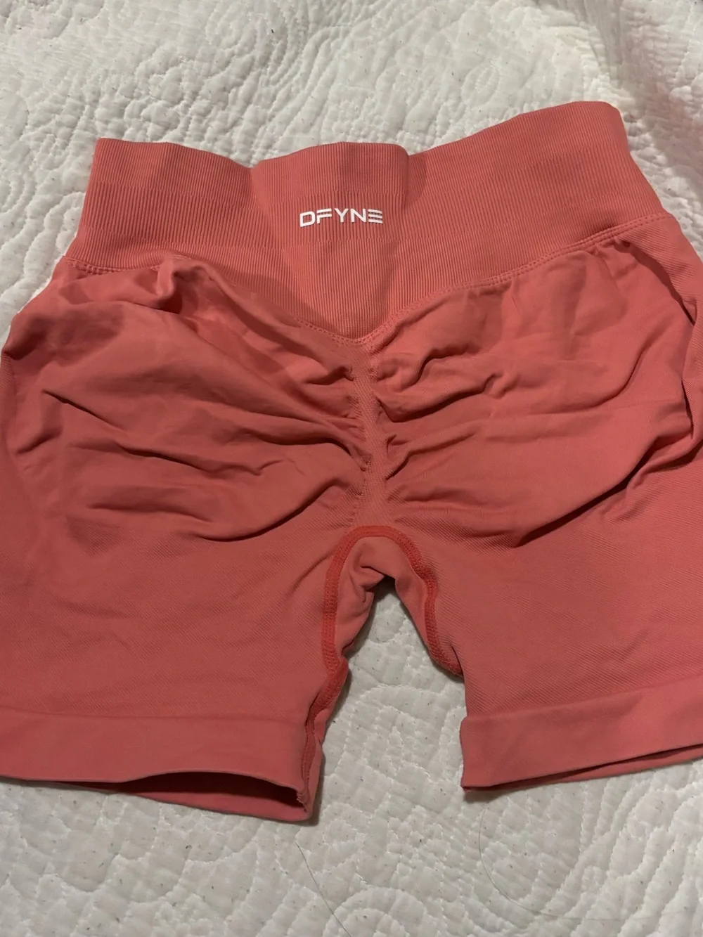 DFYNE impact coral shorts